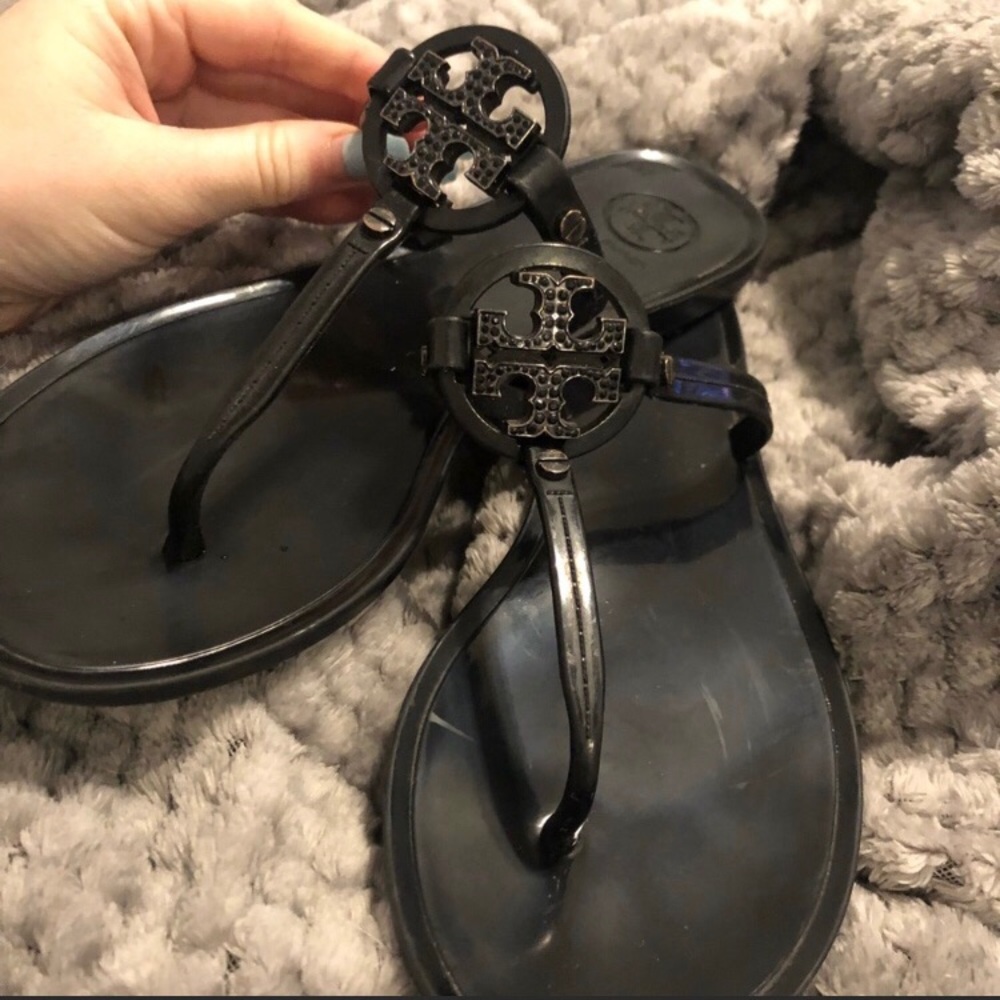 Black Tory Burch Mini Miller Sandal